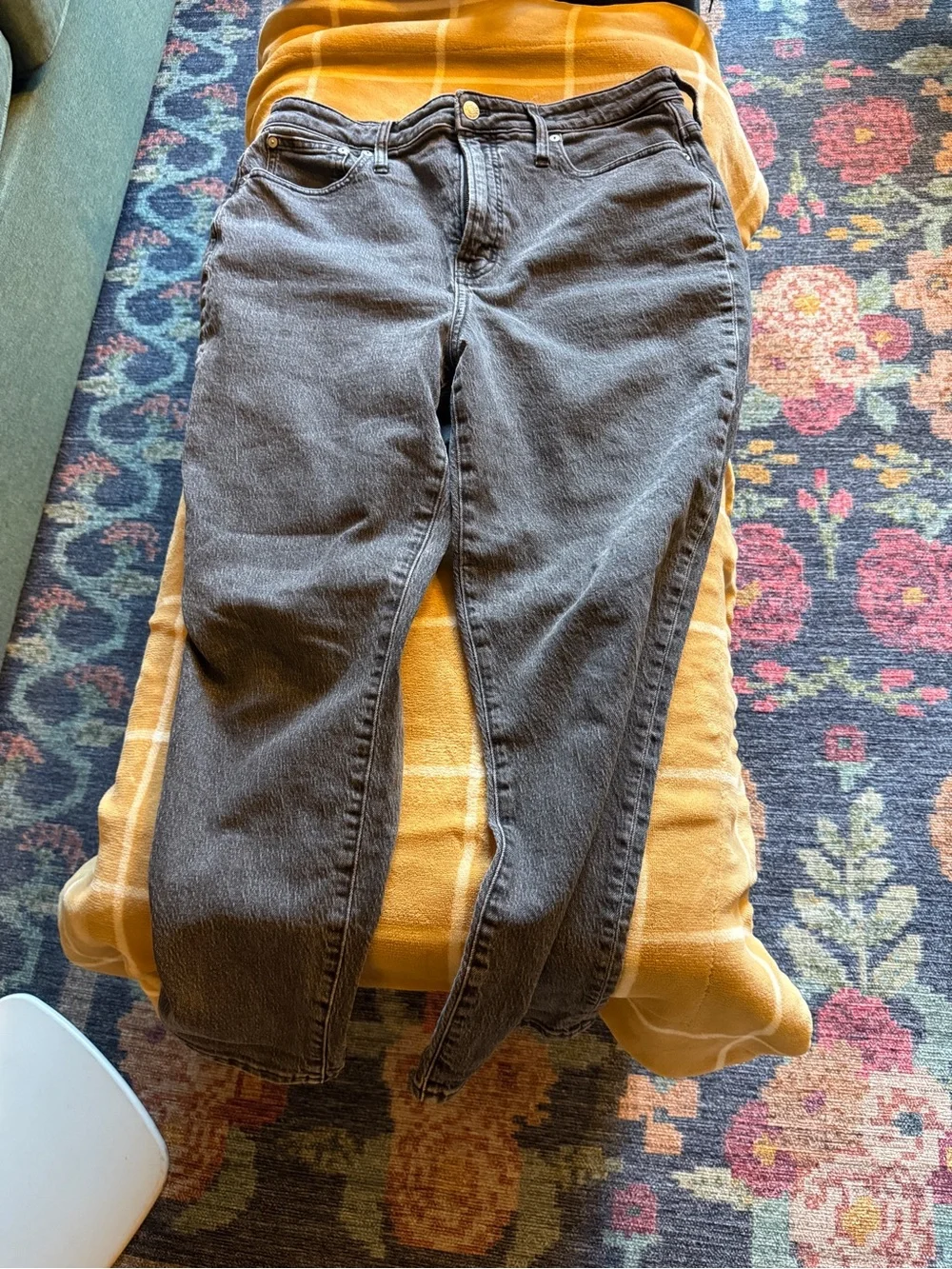 Madewell Black Curvy Perfect Vintage Straight-Leg Jeans
